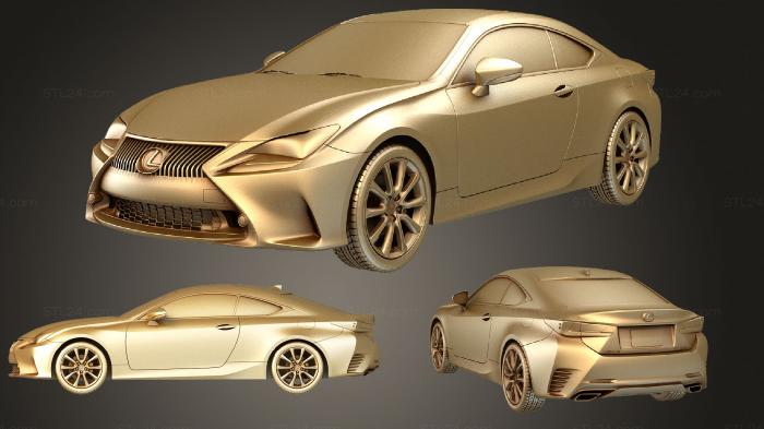 Автомобили и транспорт (Lexus RC 350 2015, CARS_2267) 3D модель для ЧПУ станка